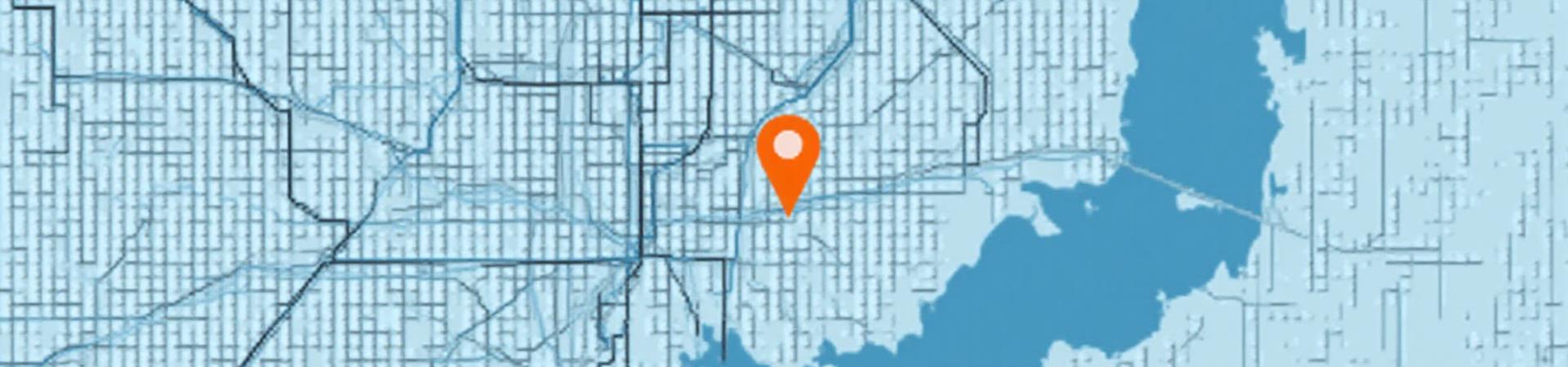 Strategic location map of J N & T Transportation in Philadelphia PA