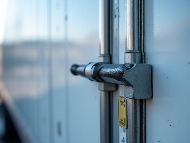 Secure cargo loading with tamper-evident heavy-duty seal on a J N & T trailer
